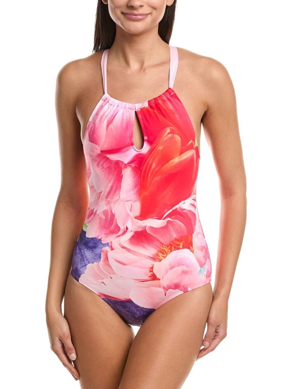 Tommy Bahama Penney Blooms High-Neck One-Piece